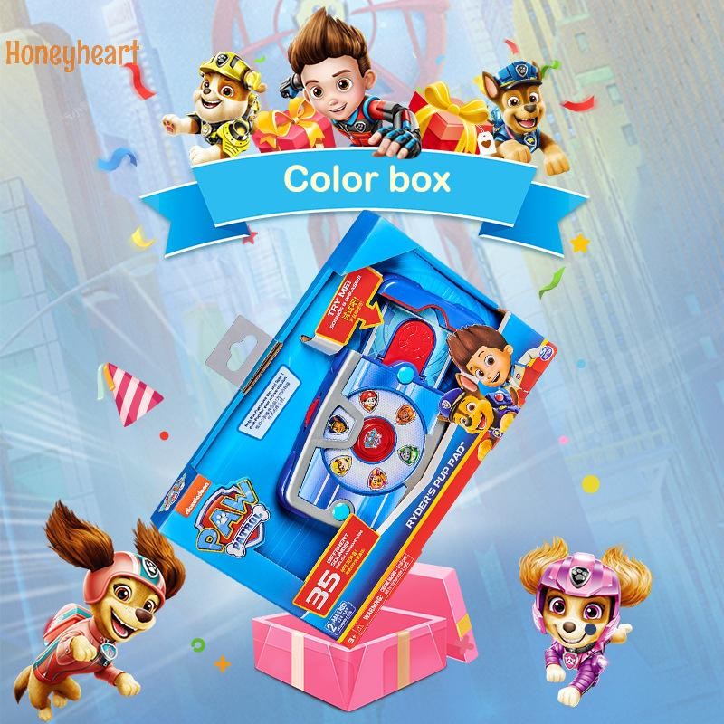 <Honeyheart> Paw Patrol Ryder Interactive Pup Pad แท็บเล็ต Mission Launcher ทีมกู้ภัยสุนัข Calling Pad อะนิเมะคอสเพลย์ของเล่นสําหรับของขวัญเด็ก Nice