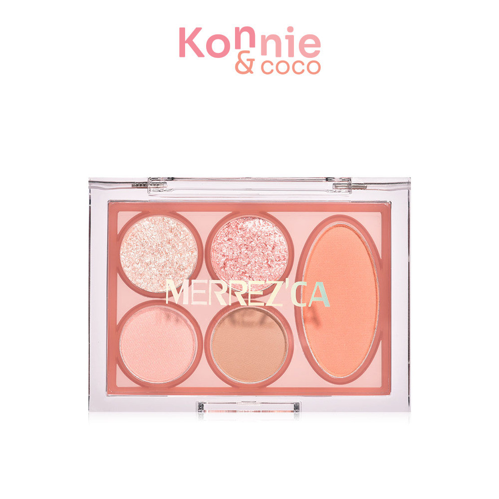 Merrezca Eye & Cheek Color Palette 3.8g พาเลท 2in1 ที่เป็นทั้งอายแชโดว์และบลัชออน.