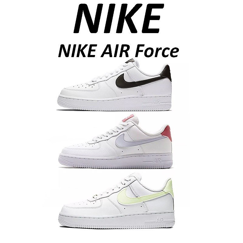 Nike Air Force 1'07 Low Top Sports Men's Casual Sneakers Women's White Black White Pink White Green