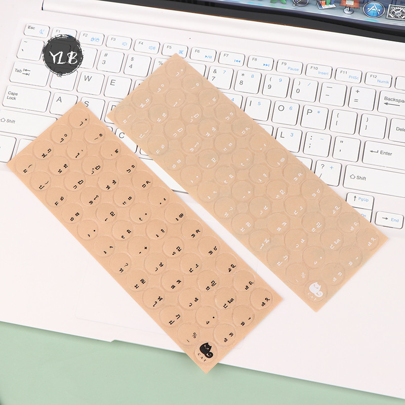 Ylb> สติกเกอร์ใส ทรงกลม เนื้อแมตต์ ไทย สําหรับติดแป้นพิมพ์ PC เดสก์ท็อป ใหม่