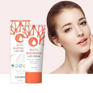 LIFUSHA บีบีครีมไวท์เทนนิ่ง ช่วยให้ความชุ่มชื้น ติดทนนาน 30g WHITEING LAZY CREAM(1524)