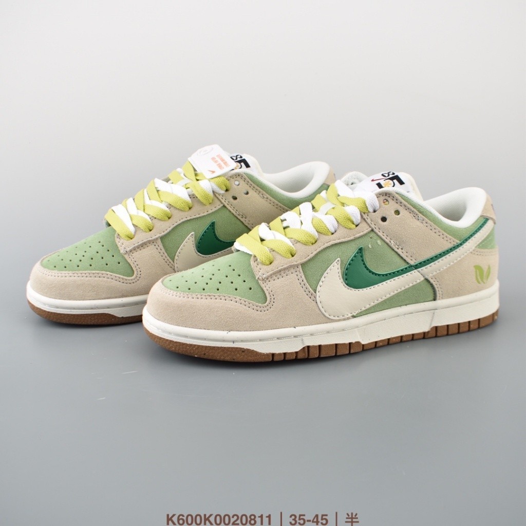 Nike Dunk SB Low Shadow รองเท้าผ้าใบลําลอง สีขาว สีเขียว