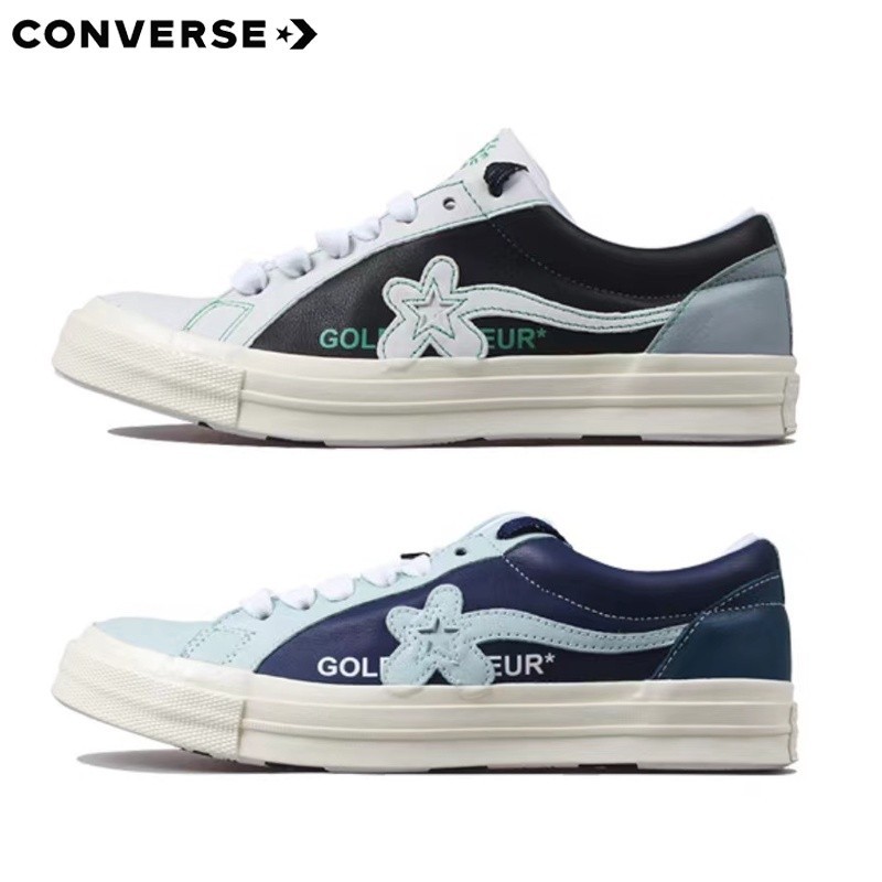 Converse One Star Golf Le Fleur x Small flower TTC Joint name Low top shoes blue grey