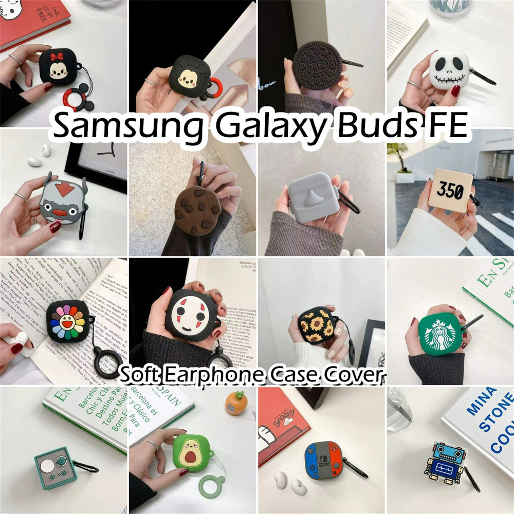 พร้อมส่ง! นําไปใช้กับ Samsung Galaxy Buds FE เคส Case เคสหูฟัง การ์ตูนชุดนวัตกรรม ซิลิโคนนุ่ม เคส เคสหูฟัง NO.1