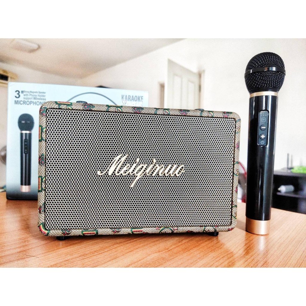 [ใส่โค้ด WADA50 ลด 50.- มีจำกัด] MN201 เสียงชัดเบสแน่น ลำโพงบลูทูธคาราโอเกะ แอมป์Class-D 16W แถมไมค์