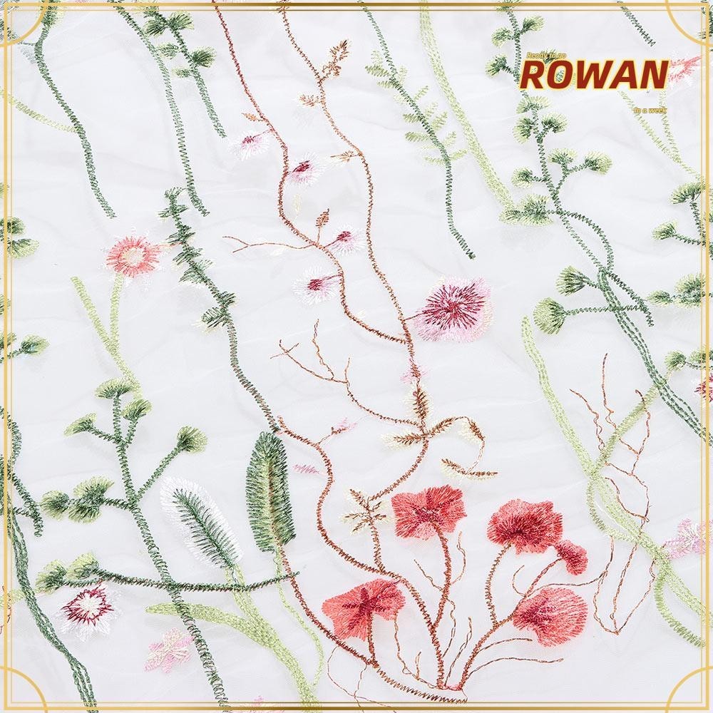 Rowans ผ้าลูกไม้ ปักลายดอกไม้ สําหรับตกแต่งงานแต่งงาน DIY