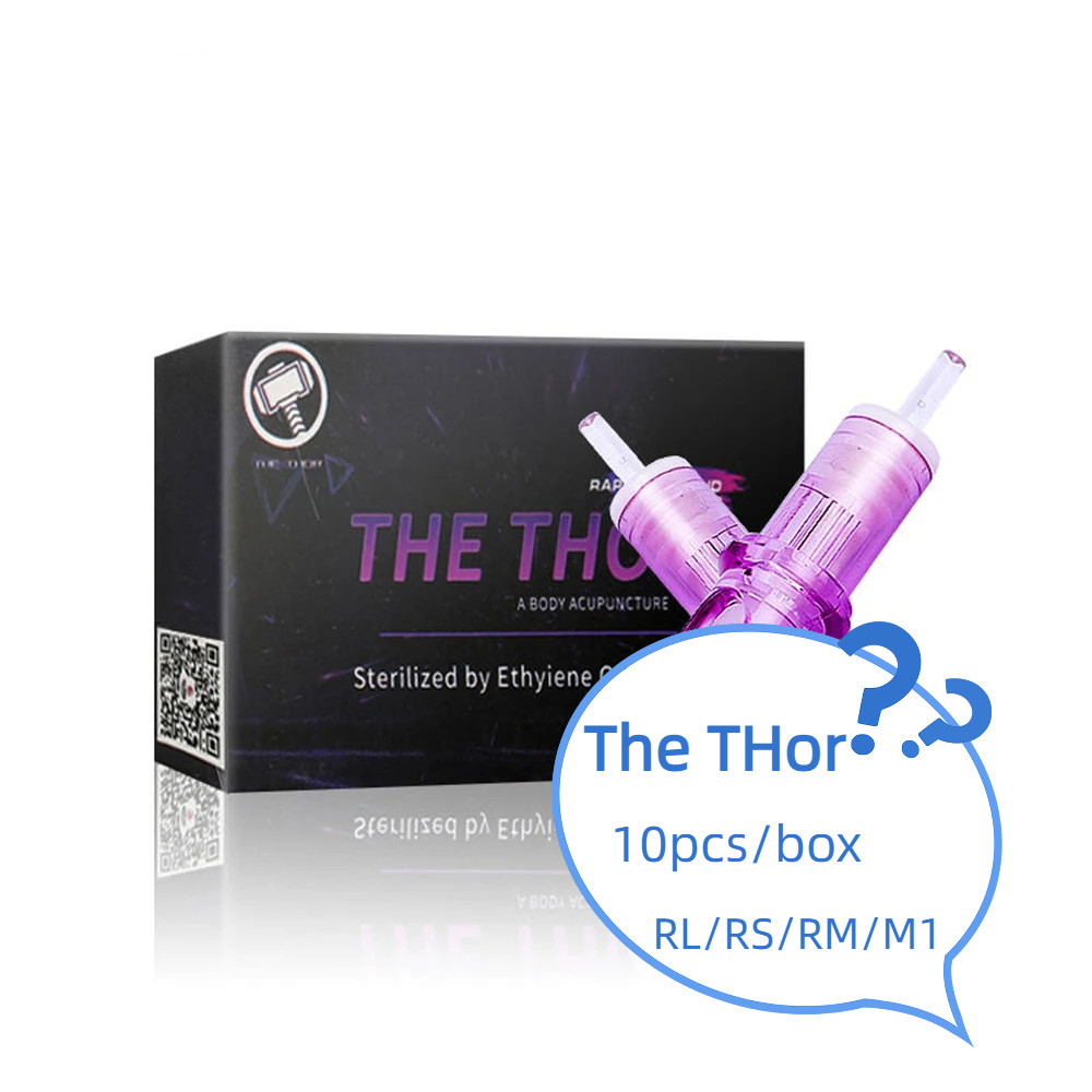 10 ชิ้น/กล่อง THE Thor ใหม่ตลับหมึก RL RM RS M1 ทิ้งฆ่าเชื้อความปลอดภัยแต่งหน้าเครื่องถาวร Grips