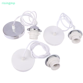 [risingmp] Retro E27 โคมไฟผู้ถือ 1m/1.5m ลวดโคมไฟเพดานผู้ถือซ็อกเก็ตโคมไฟฐานสําหรับจี้ไฟ