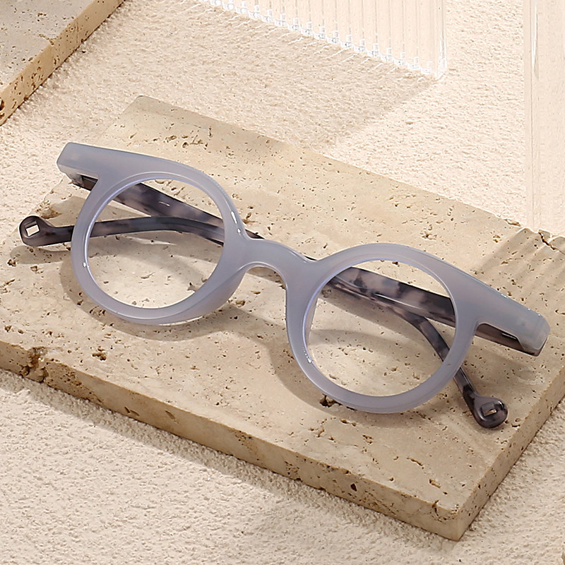 Hs2187 แว่นตาอ่านหนังสือแฟชั่น กรอบกลม เหมาะกับทุกเพศ ทุกวัย 1.0 1.5 2.0 2.5 3.0 3.5 4.0 1 ชิ้น