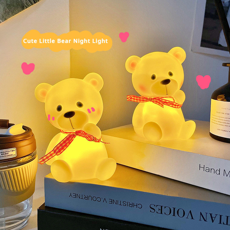 หมีน ้ อย Night Light Instagram ห ้ องสร ้ างสรรค ์ ห ้ องนอนไฟข ้ างเตียงน ่ ารักของขวัญตกแต ่ งตาราง
