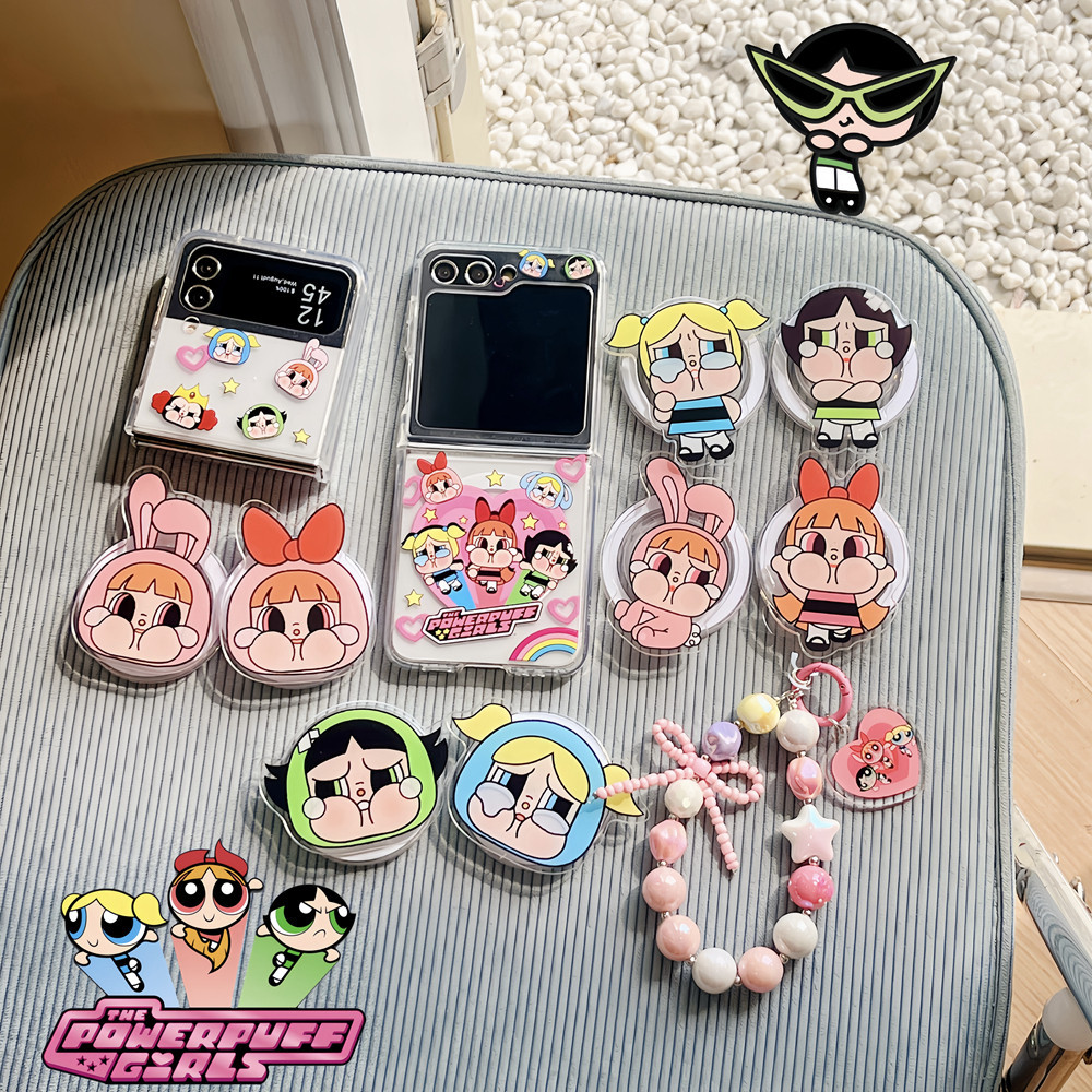 คู่แม่เหล็ก Anti-DROP สําหรับ Samsung Galaxy Z Flip 4 Z Flip 6 การ์ตูนออกแบบหมี Z Flip4 Z Flip5 Flip6 พร้อมจี้เคสโทรศัพท์