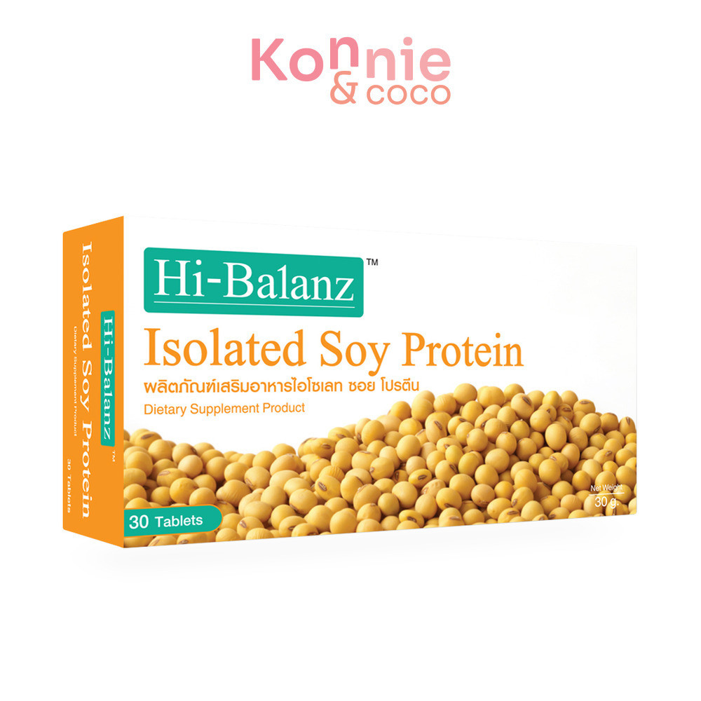 Hi-Balanz Isolated Soy Protein 30 Tablets.