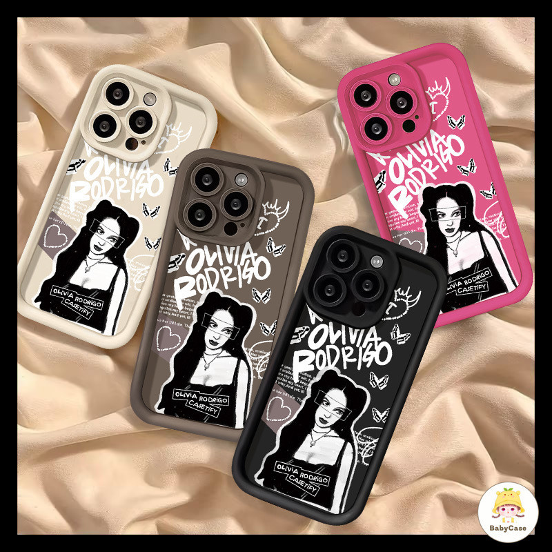 เย็น หญิง Olivia นางฟ้า ตากรณีนำไปใช้กับ iPhone 7Plus 15 11 13 12 14 Pro Max 8 6 6s 14 15 Plus X XS XR Max