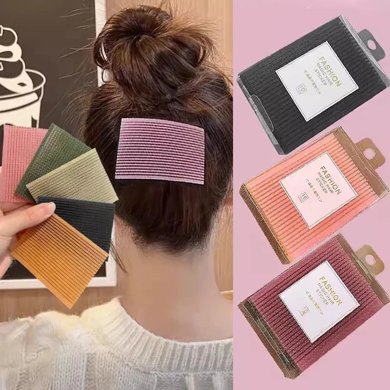 Wash Face Makeup Patch - เครื ่ องมือจัดแต ่ งทรงผม - ผมด ้ านหน ้ า Fringe Stabilizer - 10 ชิ ้ นสีทึบ Bangs Magic Paste - ผมหักแผ ่ นคงที ่