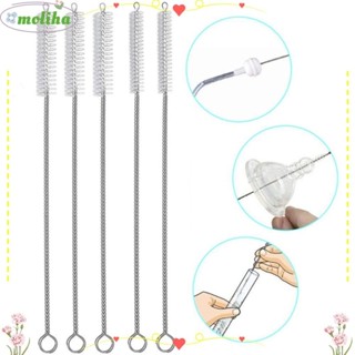 Moliha 1 ชิ ้ นแปรงทําความสะอาดหลอดแก ้ ว , เงินไนลอนขยายฟาง…