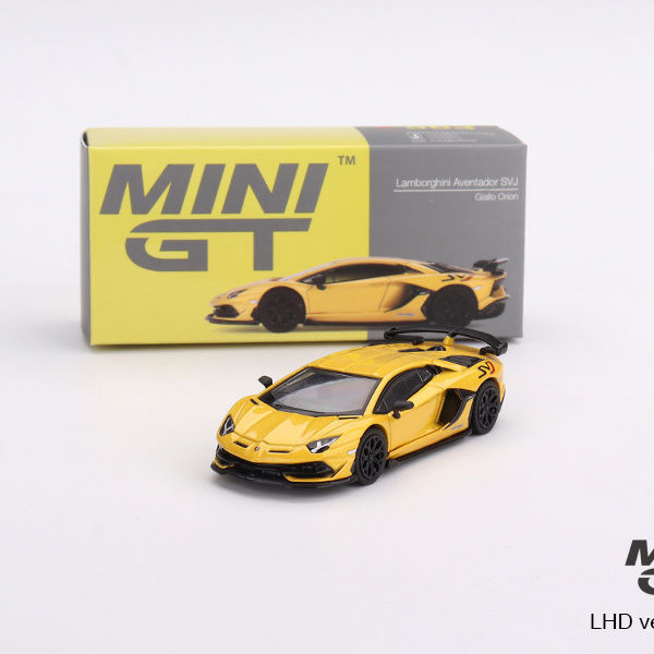 1: 64 MINIGT 563 Lamborghini SVJ Evan Tado สีเหลืองฮ่องกงรุ่นรถรุ่น