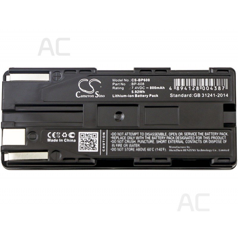 AC BP-608 Applicable C2 DM-MV1 DM-MV10 Camera Battery