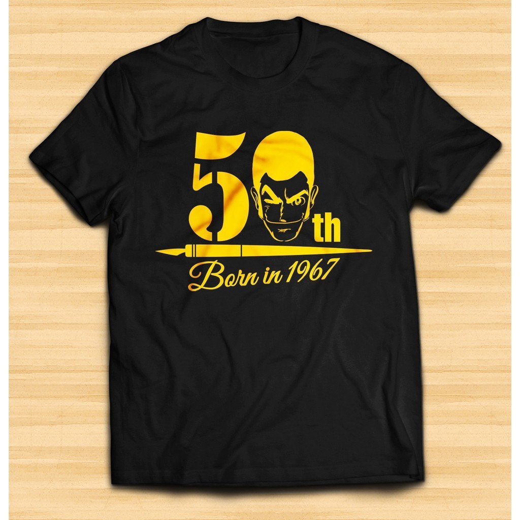 ใหม่ HOT LUPIN THE 3RD 50th Anniversary T-Shirt New Extreme Model