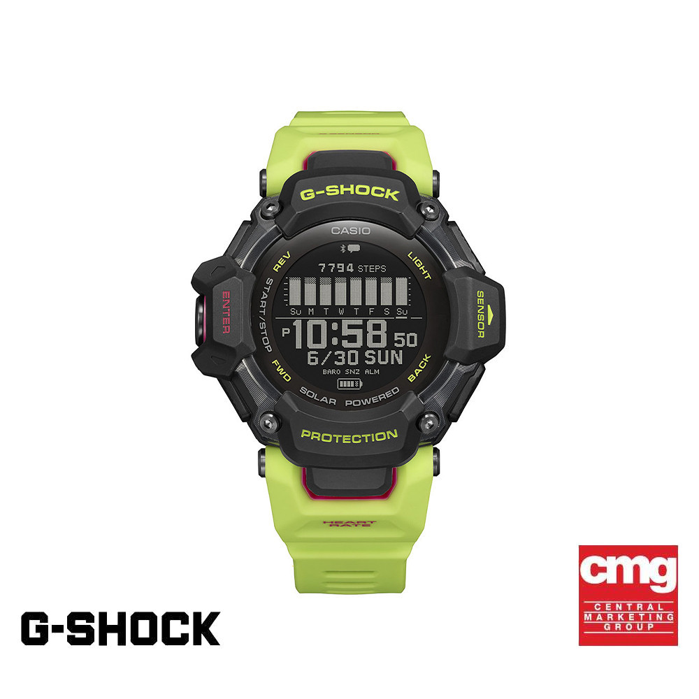 CASIO นาฬิกาข้อมือผู้ชาย G-SHOCK MID-TIER รุ่น GBD-H2000-1A9DR วัสดุเรซิ่น สีเขียว