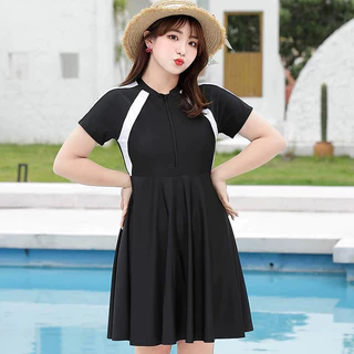 [XL-7XL] ชุดว่ายน้ำขนาดพลัสขายดีสำหรับผู้หญิงหน้าอกใหญ่และสาวอ้วนชุดว่ายน้ำชิ้นเดียวเอวสูงชุดว่ายน้ำกระโปรงหนาสำหรับหญิงครอบคลุมหน้าท้องและกระชับสัดส่วนสำหรับผู้พร้อมป้องกันแสงแดดผู้หญิง
