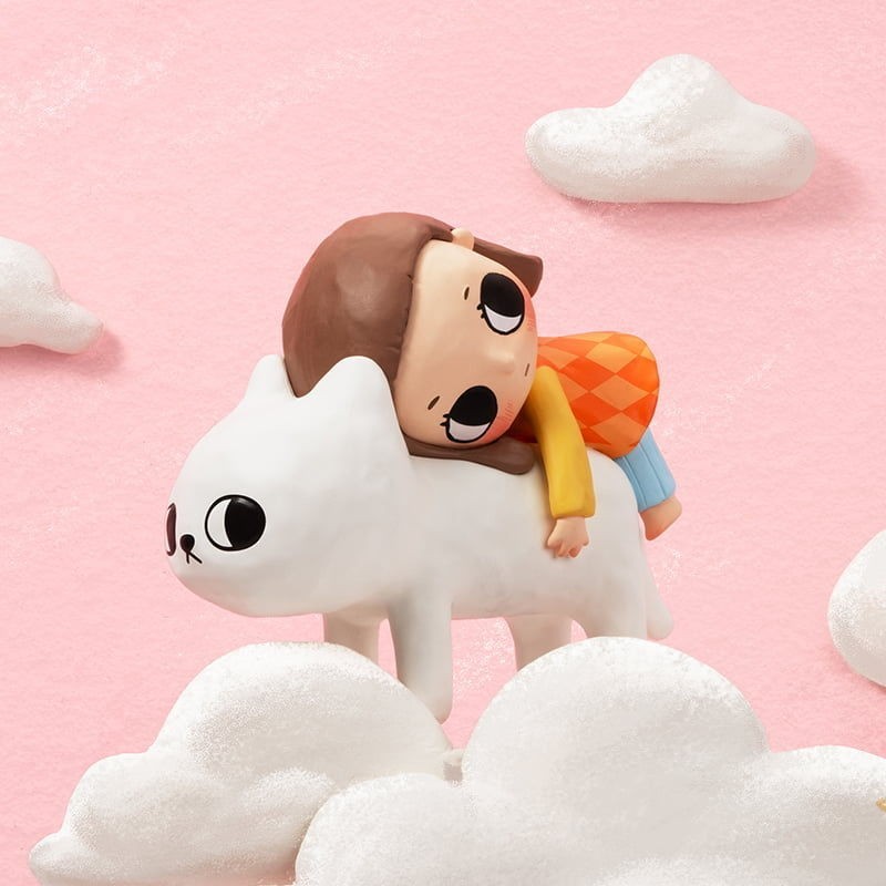 popmart  NYOTA   ของเล่นศิลปะของขวัญ Nyota Soft Life Series ของแท้