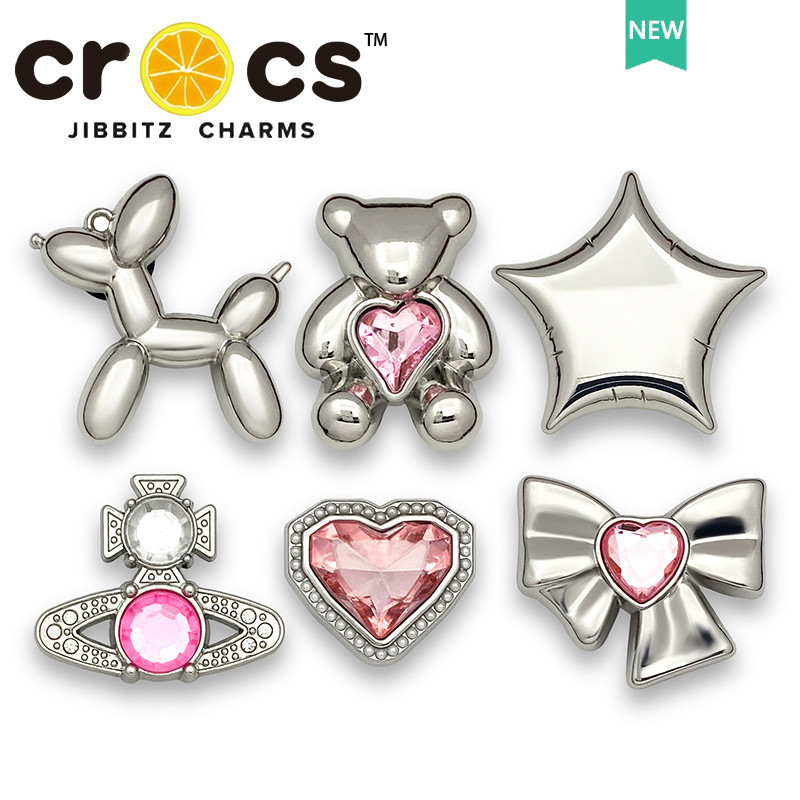 JIBBITZ cross charms ตัวติดรองเท้า บอลลูนหมี ตัวติดรองเท้า cross
