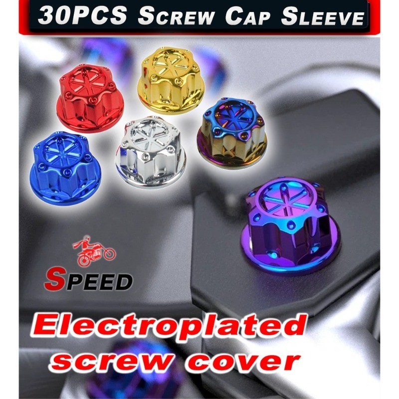 Mg SP 30PCS สกรู NUT BOLT CAP COVER รถจักรยานยนต ์ Universal