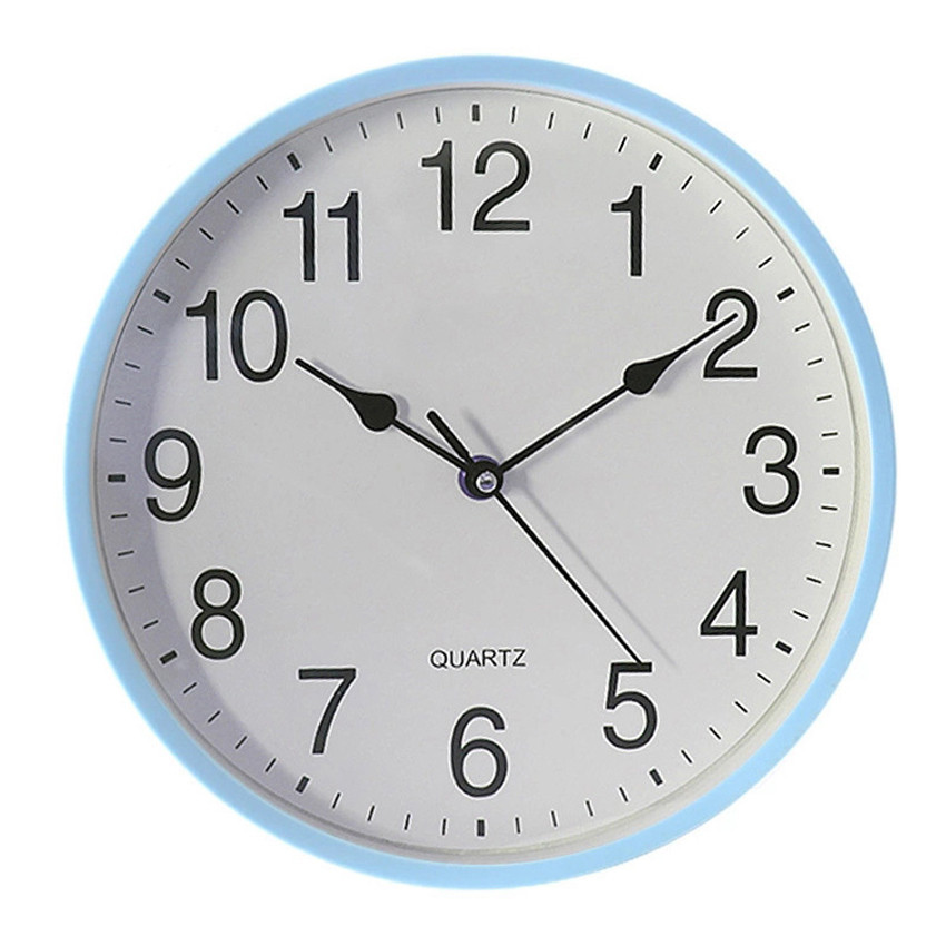 นาฬิกาแขวนทรงกลม เรียบง่ายและมีสไตล์ มีหลายสีให้เลือก นาฬิกาเดินเงียบ wall clock QUARTZ