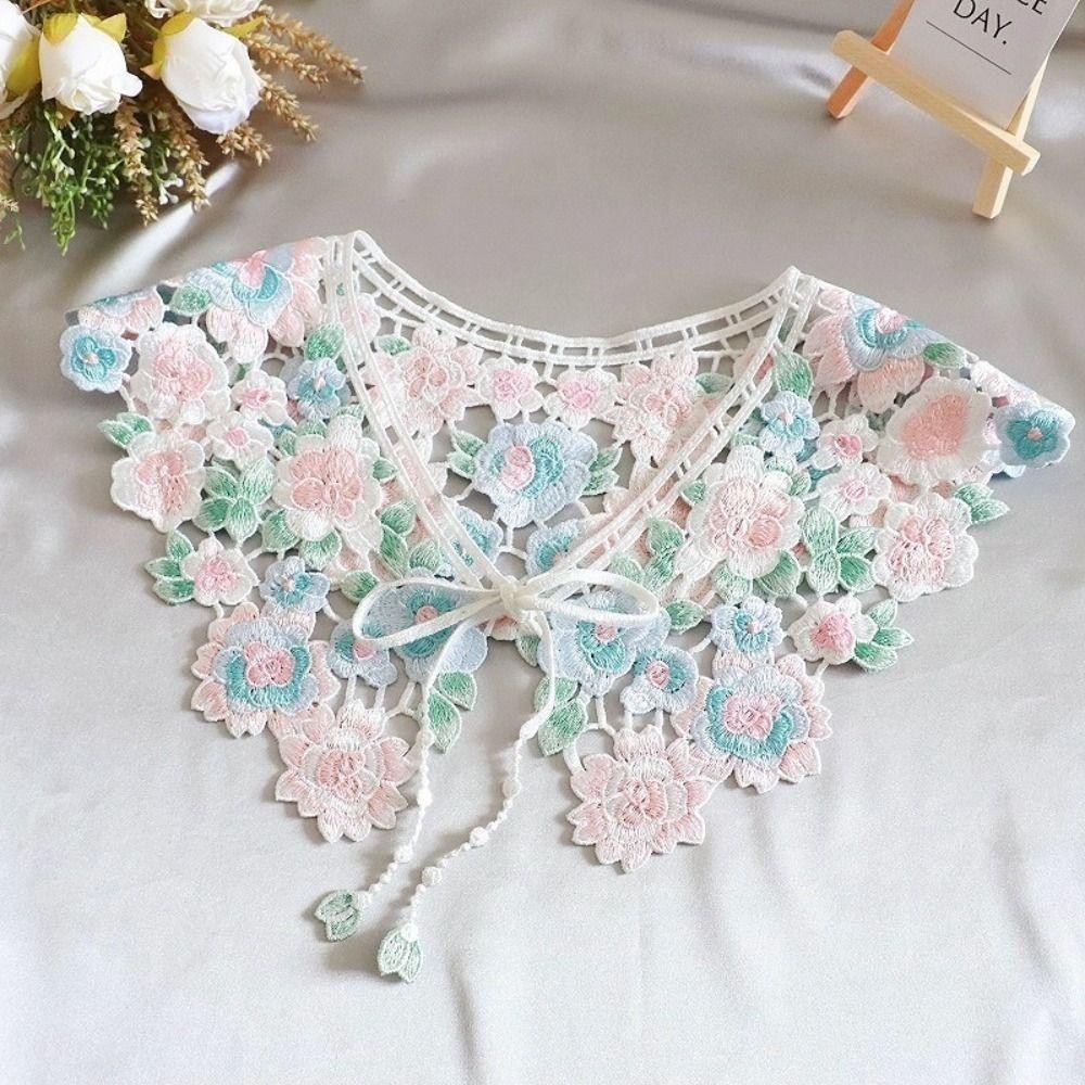 สไบปักลายดอกไม้ สามารถถอดออกได้ ทำจากผ้าฝ้ายลูกไม้ สำหรับผู้หญิง ราคา ถูกที่สุด ดีลบีเคเค แกลเลอรีภาพที่ 9