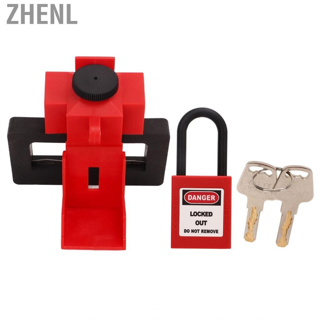 Zhenl Clamp On Breaker Lockout Safety Padlock Kit ชุดล็อคแท็กทนความร้อน