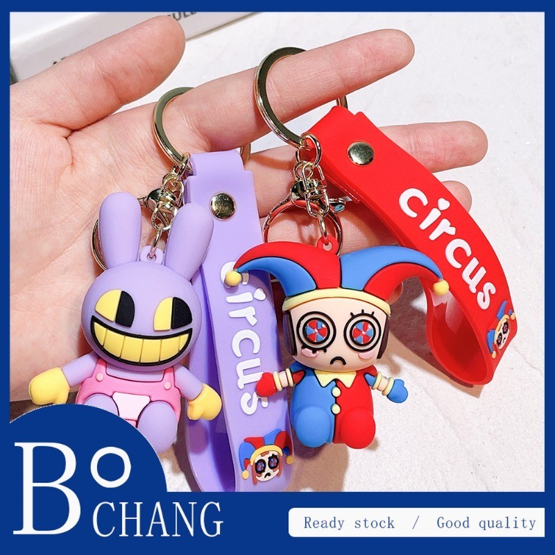 The Amazing Digital Circus Circus Circus Clown ของเล่นตุ๊กตาน่ารักของขวัญ Key Buckle จี้กระเป๋า