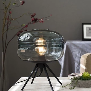 Table lampห้องนั่งเล่นตัวอย่างกระจกห้องนั่งเล่นตก แต่งด้วยโคมไฟโรแมนติกห้องสมุดอเมริกันทันสมัยห้องอ่านหนังสือศิลปะโคมไฟ