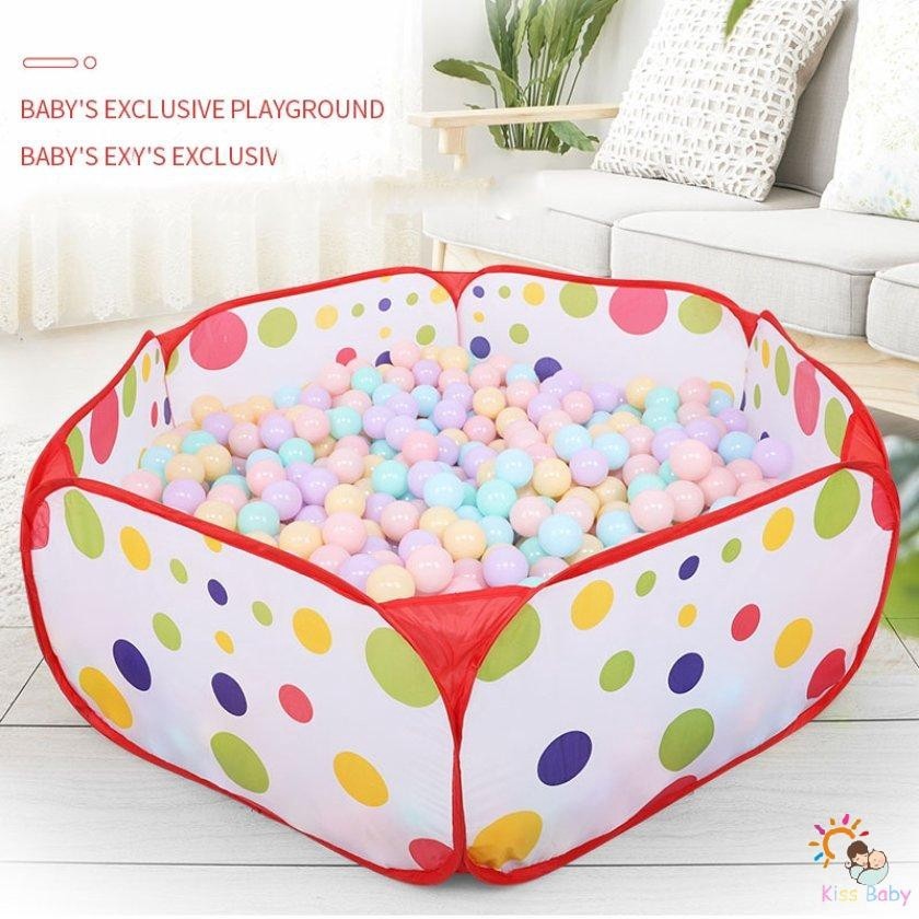 【Kiss】Polka Dot Pattern Foldable Kids Play House Tent Outdoor&Indoor Basketball Tent