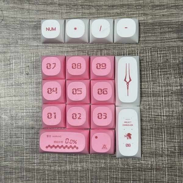 keycaps keycap แป้นพิมพ์เครื่องกลพื้นที่ตัวเลขคีย์แคป PBT ระเหิด Ma สี OEM 17 คีย์ 21 คีย์ปุ่มกดเดิม XDA สูง