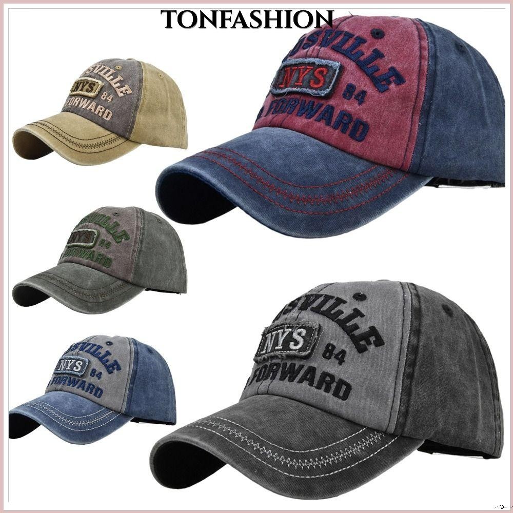 Trumpet Letter เย็บปักถักร้อยเบสบอลหมวก, Hip Hop ฤดูร้อน Distressed Faded หมวก, Vintage กีฬากลางแจ้ง Snapback หมวกผู้ชายผู้หญิง