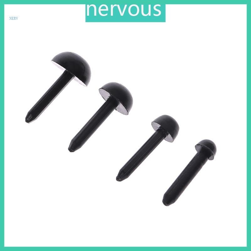 100Pcs 3mm/4mm/5mm/6mm DIY for Doll Puppet Plastic Black Pin Safety Eyes For Han