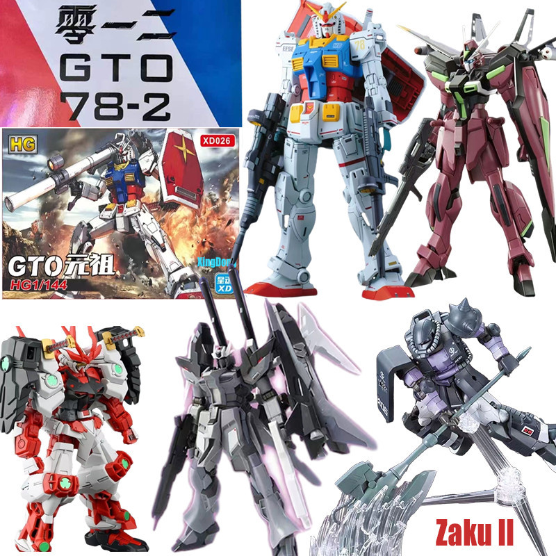 Rx-78-2 Xingdong Gundam Zaku Ii High Mobility ประเภท Hg Psycho Zaku Sengoku Astray Oo Shia Qant Z GOK 1/144 ประกอบของเล ่ น