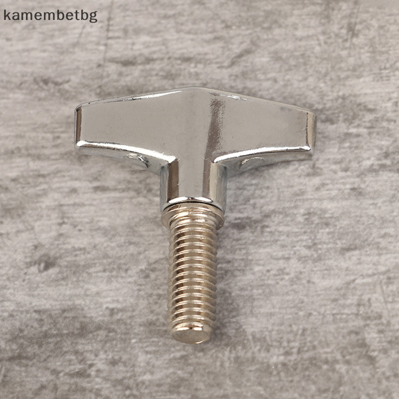 Kamembetbg 1 PC โลหะกลองชุด Cymbal ขาตั้ง Wing Nut สกรูสําหรับกลองอะไหล่ Quick Release Cymbal Wingnut 6 มม.กระทบเครื่องมือ TH