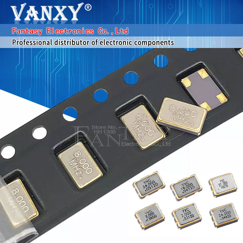 10pcs 5032 4Pin SMD ควอตซ ์ resonator คริสตัล 8MHZ 10MHZ 11.0592MHZ 12MHZ 16MHZ 20MHZ 22.1184MHZ 25M