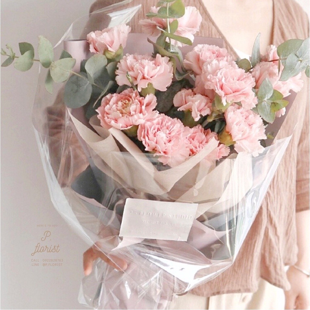 แผ่นใสพลาสติกห่อดอกไม้ พลาสติกห่อดอกไม้ OPP แผ่นพลาสติก แผ่นห่อดอกไม้ กระดาษห่อช่อดอกไม้ DIY - รูปที่ 7