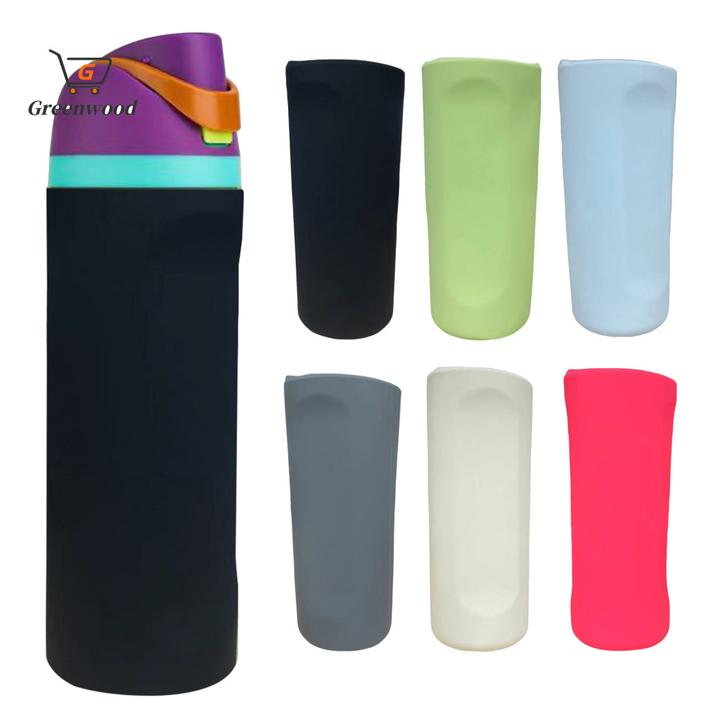 Gra Reusable Silicone Boot สําหรับ Hydration ขวดซิลิโคนฝาครอบป้องกันสําหรับ Owala ขวดน้ําซิลิโคนกันลื่นสําหรับ Owala 24oz ขวดน้ํา Full Wrap ป้องกัน