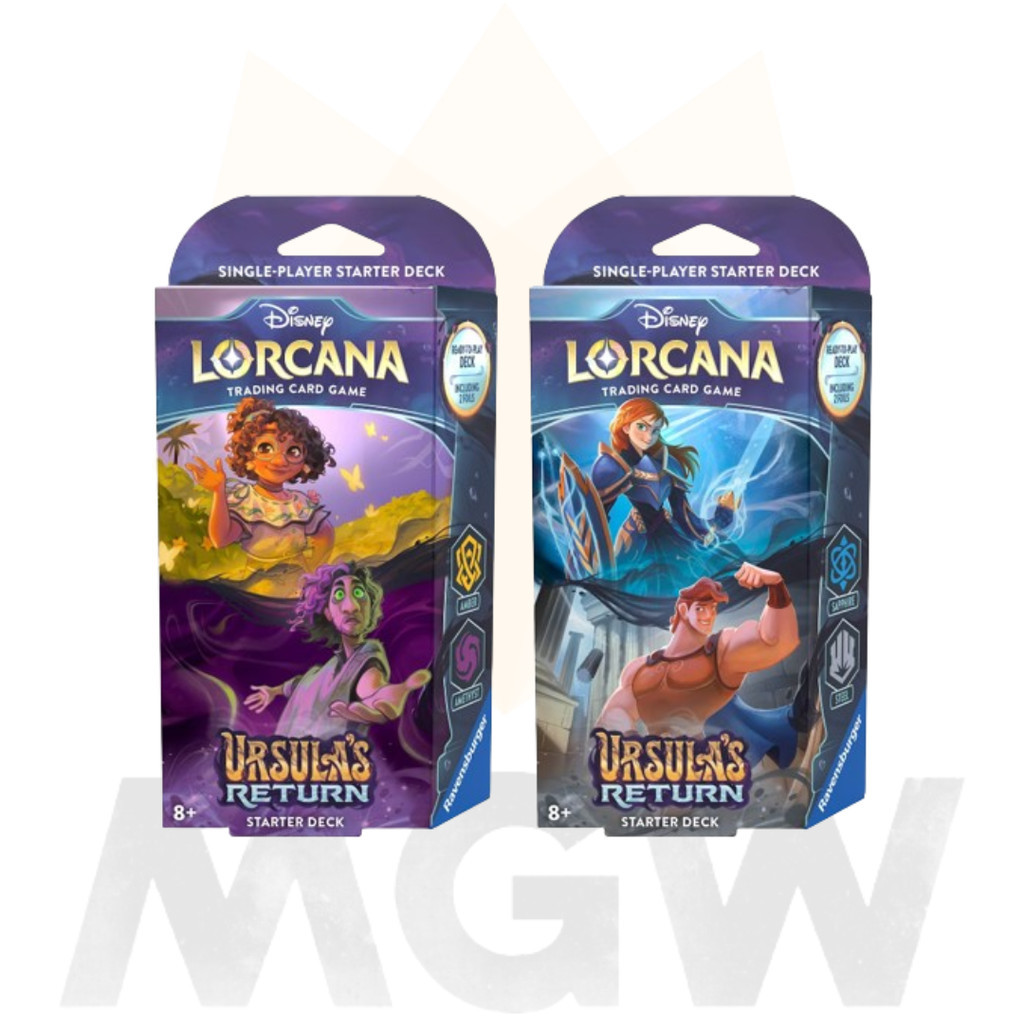 เด็คเริ่มต้นการกลับมาของ Disney TCG Lorcana Ursula ของ Disney TCG ปิดผนึกจากโรงงานใหม่เอี่ยม 2 ช่อง