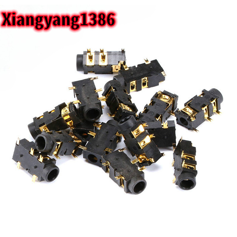 10pcs 3.5 มม.หูฟัง PJ-327A Gold-Plated Patch 5 Pin SMD Audio หูฟัง/ซ็อกเก็ตหูฟัง PJ327A MP3 อุปกรณ์เ