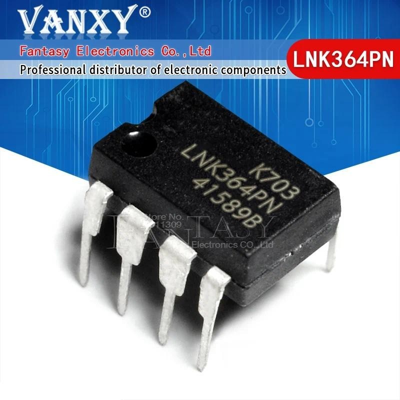 10pcs LNK364PN DIP7 LNK364P DIP LNK364 364PN DIP-7 ใหม่และต้นฉบับ IC ส่วนประกอบอิเล็กทรอนิกส์