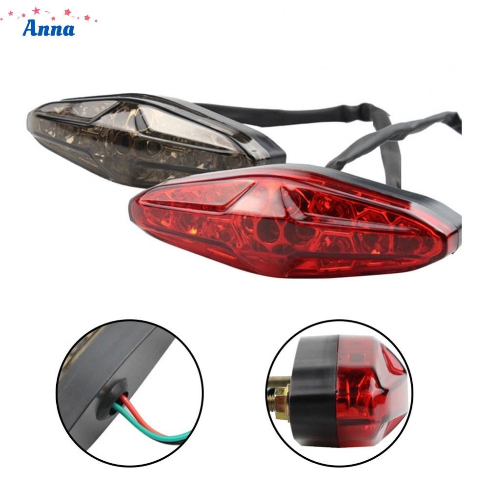 【Anna】Reliable 15LED Rear Tail Light for Scooters Brake Light Tail Light Running Light