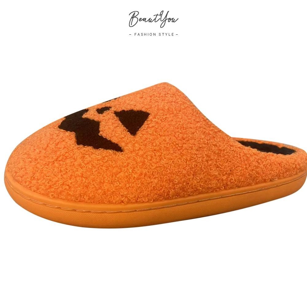 {2024-BEY }Unisex Ghost Face Shoes Cozy Halloween Fluffy Slippers for Winter Indoor Outdoor [BeautYou.th ]