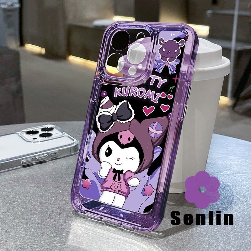 Sanrio Kurome สาวโปร่งใสเคสโทรศัพท์สําหรับ OPPO A5i Pro C65 13 13F 60x C75 A3S A9 2020 A5 A16 A31 A8