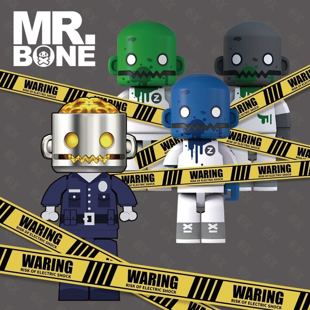 【พร้อมส่ง】mr.bone mini blind box mr bone junior arttoy สุ่ม/ยืนยัน Cute Gift Doll Toy