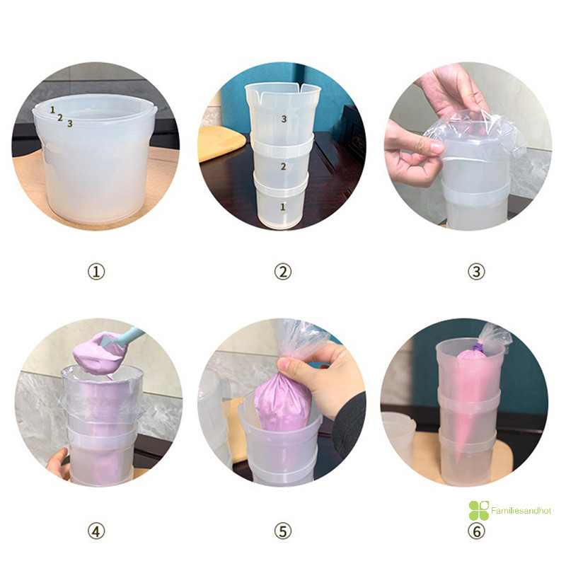 Familiesandhot > ที ่ วางท ่ อขนมพลาสติก ท ่ อไอซิ ่ ง เท Aid Moung Piping Bag Bracke ดี