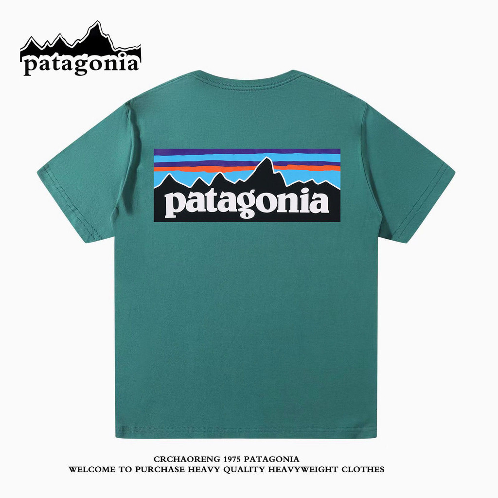 Patagonia ฤดูร ้ อนแขนสั ้ น 2024 สไตล ์ ใหม ่ หลวมเสื ้ อยืดระบายอากาศผู ้ ชาย